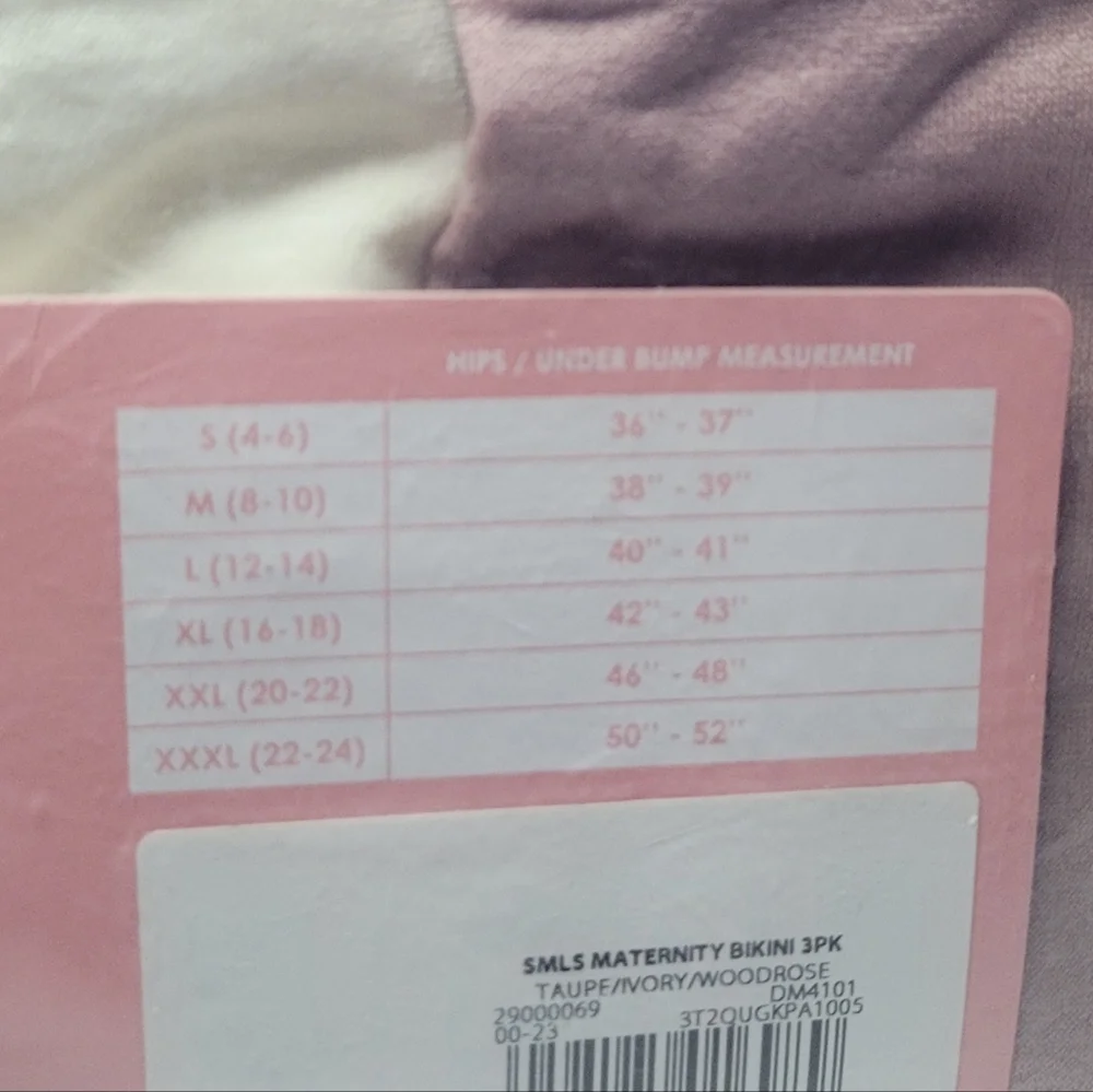 Destination Maternity Seamless Bikini 3-Pack Panties Size XXL